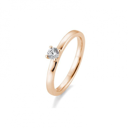 E-shop SOFIA DIAMONDS prsteň z ružového zlata s diamantom 0,20 ct prsteň BE41/05992-R