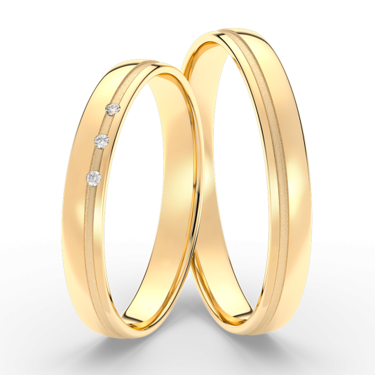 SOFIA zlatý pánský snubní prsten ML65-60/S-3MYG