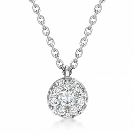E-shop SOFIA zlatý náhrdelník kruh so zirkónmi náhrdelník GEMCS28502-14