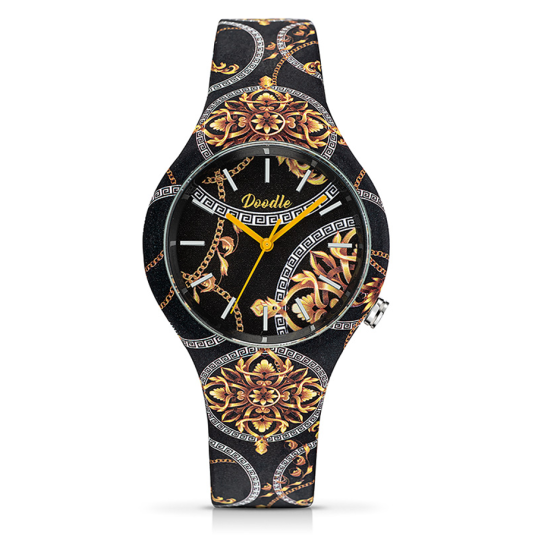 E-shop DOODLE unisex hodinky Gold Baroque hodinky DO39015