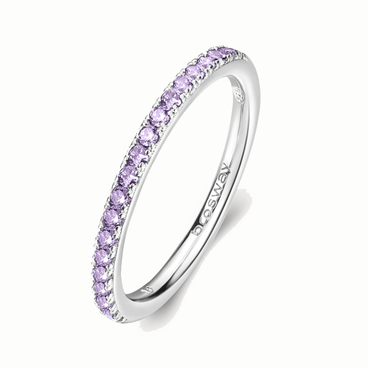 BROSWAY stříbrný prsten Magic Purple BWFMP70