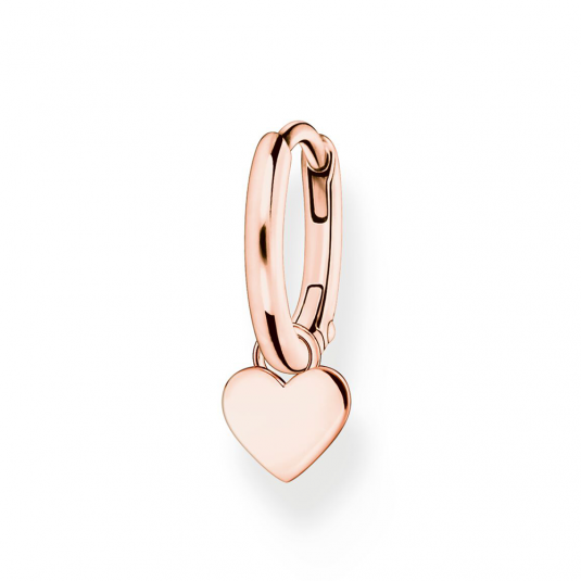 E-shop THOMAS SABO kusová náušnica Heart pendant rose gold náušnice CR696-415-40