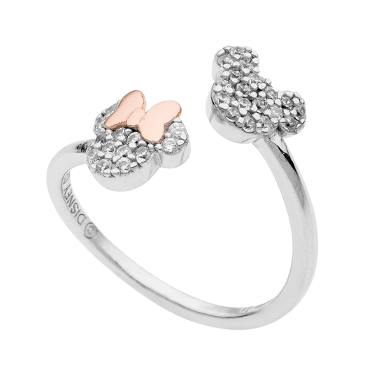 E-shop DISNEY strieborný prsteň Mickey a Minnie prsteň RS00008WZWL.CS