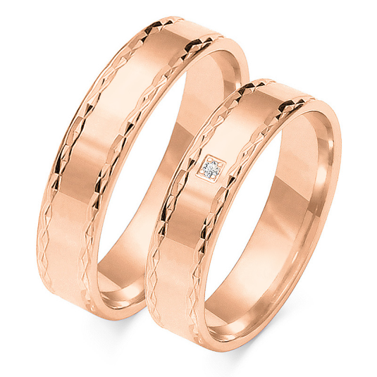 SOFIA zlatý dámský snubní prsten ZSO-100WRG