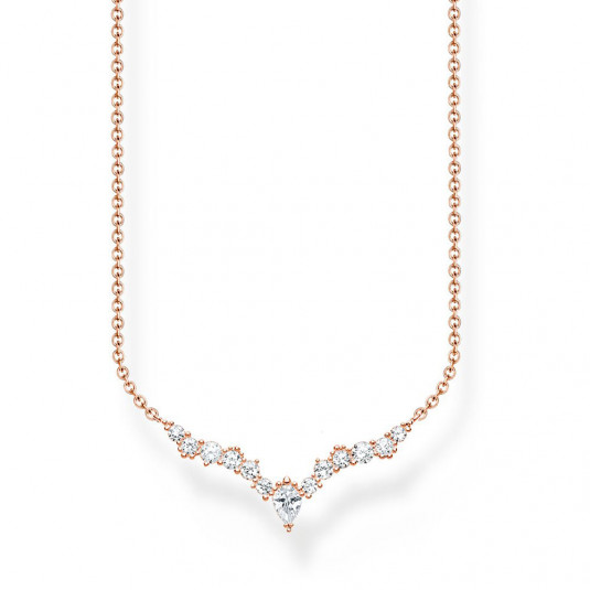 E-shop THOMAS SABO náhrdelník Ice crystals rose gold náhrdelník KE2172-416-14-L45