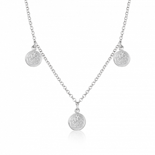 SOFIA strieborný náhrdelník s mincami AMCLGG535042