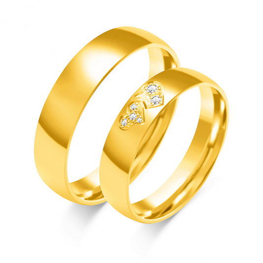 SOFIA zlatý dámský snubní prsten ZSC-136WYG