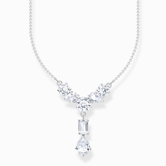 E-shop THOMAS SABO náhrdelník Y-shape with white zirconia náhrdelník KE2195-051-14-L45V