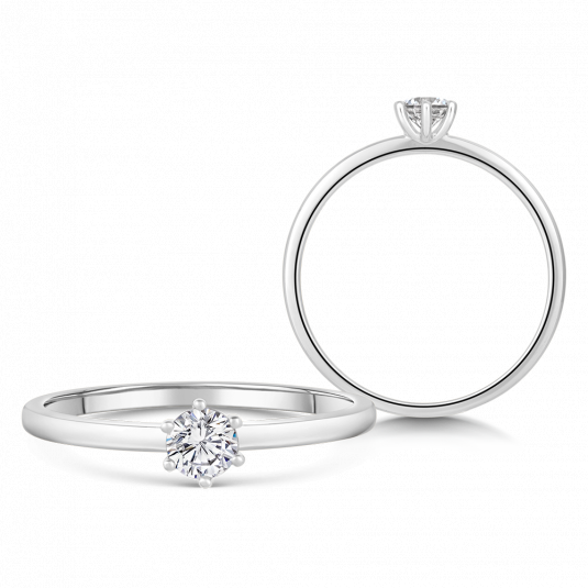 SOFIA DIAMONDS zlatý zásnubní prsten s diamantem 0,25 ct BDRB00083WG