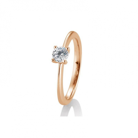 SOFIA DIAMONDS prsteň z ružového zlata s diamantom 0,40 ct BE41/05638-R
