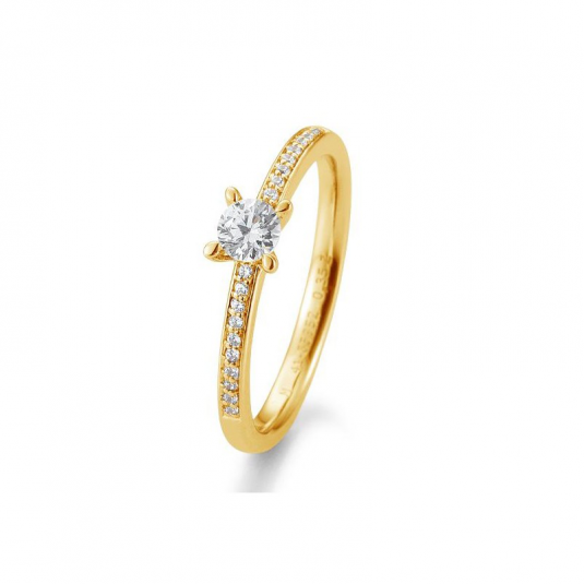 SOFIA DIAMONDS prsteň zo žltého zlata s diamantom 0,35 ct BE41/85952-Y