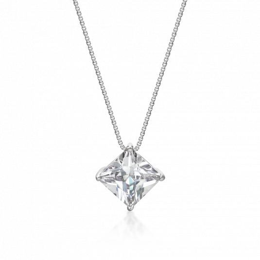 Levně SOFIA stříbrný náhrdelník YORP007-CZ8x8RH42