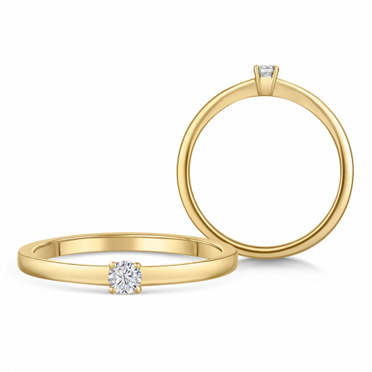 SOFIA DIAMONDS zlatý zásnubný prsteň s diamantom 0,10 ct BDRB00062YG