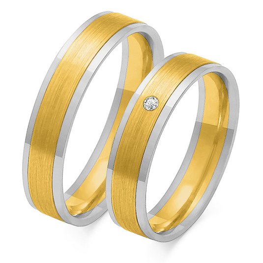 SOFIA zlatý pánský snubní prsten ZSOE-86MYG+WG