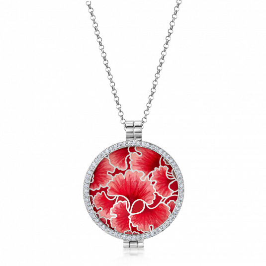E-shop MY iMENSO náhrdelník Red sea flower 33 mm náhrdelník IM330070+IM331454+IM270036