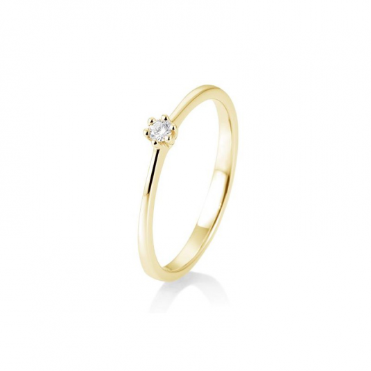 SOFIA DIAMONDS prsteň zo žltého zlata s diamantom 0,05 ct BE41/85770-Y