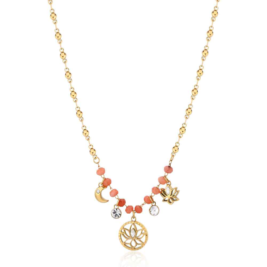 E-shop BROSWAY náhrdelník Chakra Lotus flower náhrdelník BWBHKN087