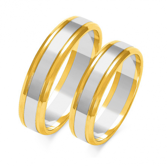 SOFIA zlatý dámský snubní prsten ZSA-207WYG+WG