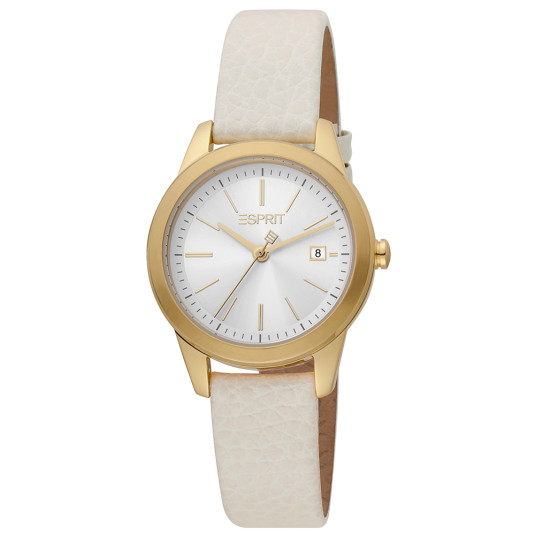 ESPRIT dámské hodinky Wind Ivory Gold ES1L239L0035