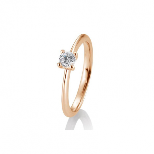 SOFIA DIAMONDS prsteň z ružového zlata s diamantom 0,30 ct BE41/05637-R