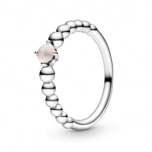 E-shop PANDORA prsteň s krištáľom matnej jemne ružovej farby prsteň 198867C06