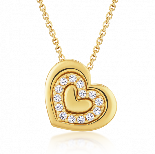 SOFIA zlatý náhrdelník so srdiečkom PAK12163G