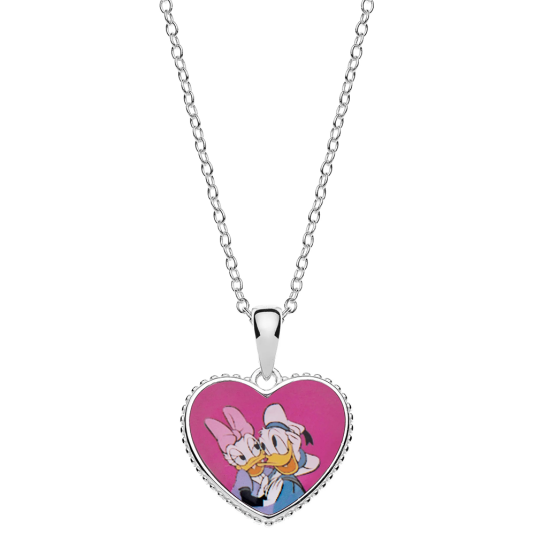 DISNEY stříbrný náhrdelník Donald a Daisy CS00025SL-P.CS