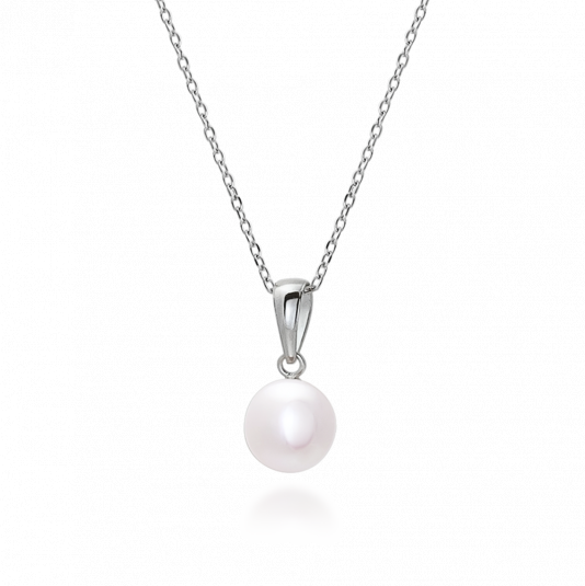 SOFIA stříbrný náhrdelník s perlou WWPS131405N-2-CSF1