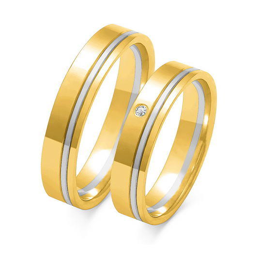 SOFIA zlatý dámský snubní prsten ZSOE-18WYG+WG