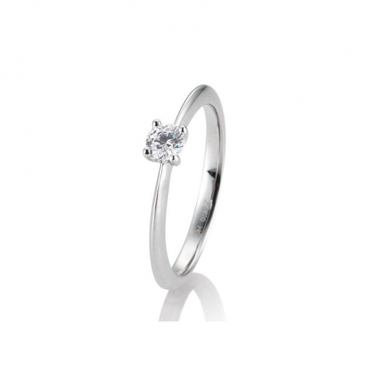E-shop SOFIA DIAMONDS prsteň z bieleho zlata s diamantom 0,25 ct prsteň BE41/05636-W