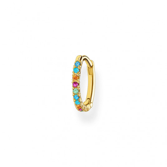 THOMAS SABO kusová náušnice Colourful stones gold CR659-488-7