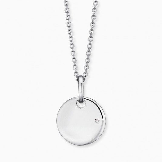 ENGELSRUFER detský náhrdelník s platničkou HEN-ID-DISK-ZI