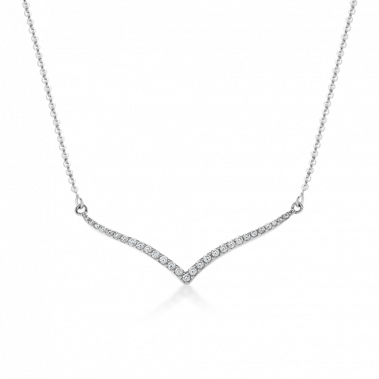 SOFIA strieborný náhrdelník so zirkónmi WWPS180249N-SF1