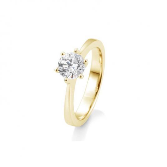 SOFIA DIAMONDS prsteň zo žltého zlata s diamantom 0,80 ct BE41/85986-Y