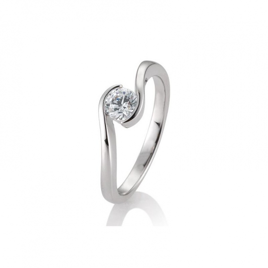 SOFIA DIAMONDS prsteň z bieleho zlata s diamantom 0,50 ct BE41/85946-W