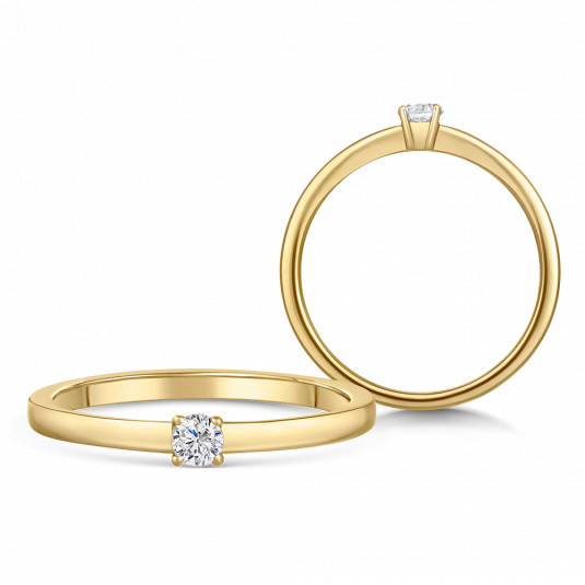 SOFIA DIAMONDS zlatý zásnubný prsteň s diamantom 0,15 ct BDRB00063YG