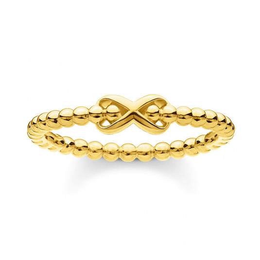 THOMAS SABO prsten Ring dots with infinity gold TR2320-413-39