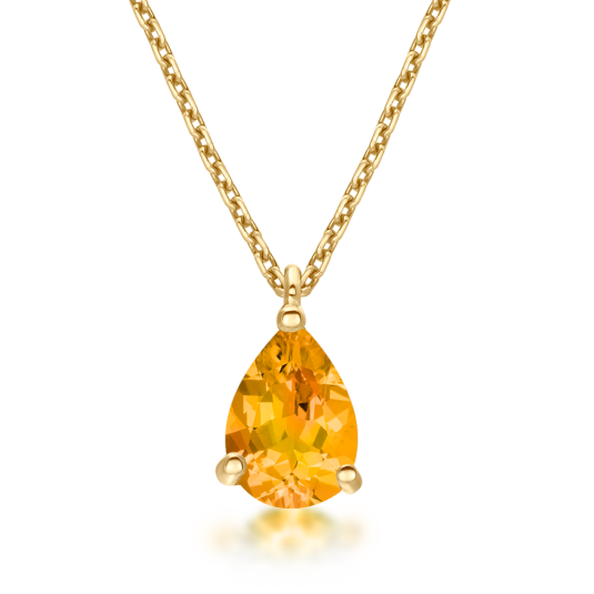 SOFIA zlatý náhrdelník s citrínom GEMCS23680-55