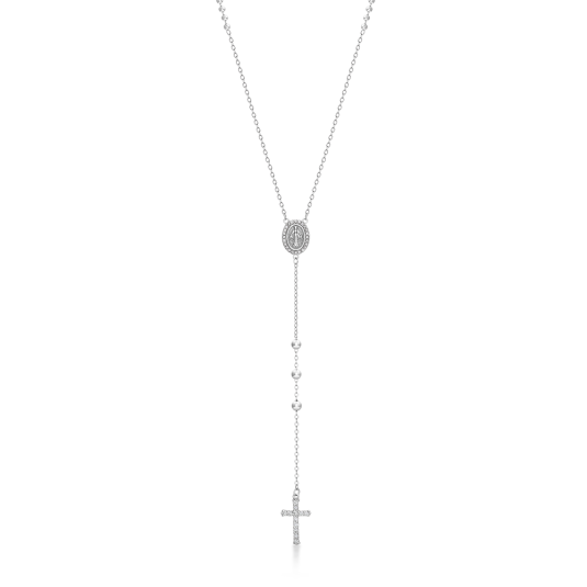 SOFIA strieborný ružencový náhrdelník CONZB80772