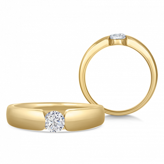 SOFIA DIAMONDS zlatý zásnubný prsteň s diamantom 0,35 ct BDRB00136YG