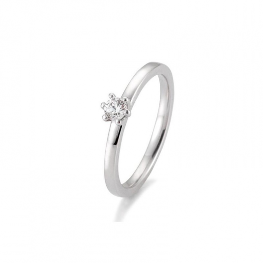 SOFIA DIAMONDS prsteň z bieleho zlata s diamantom 0,15 ct BE41/05988-W