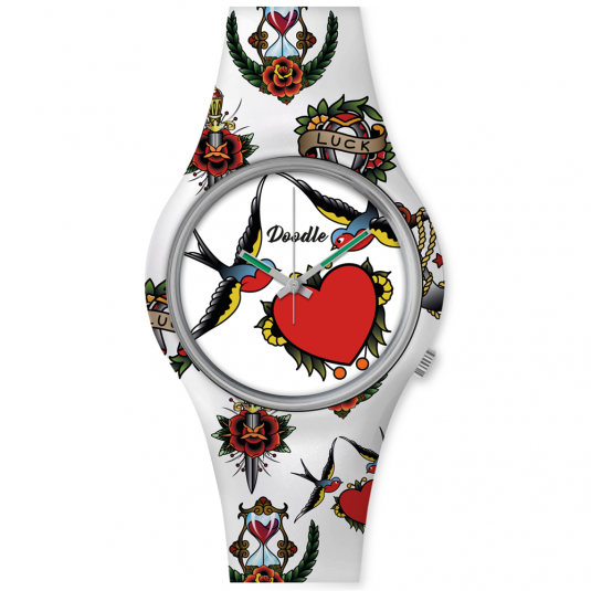 DOODLE dámské hodinky Swallows and Hearts DOTA002