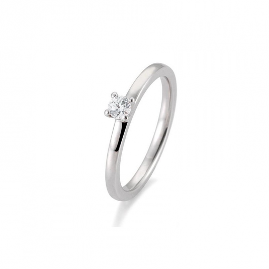 SOFIA DIAMONDS prsteň z bieleho zlata s diamantom 0,15 ct BE41/05991-W