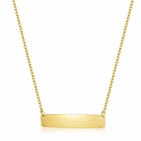 SOFIA zlatý náhrdelník s plotýnkou NB9NBG-0246