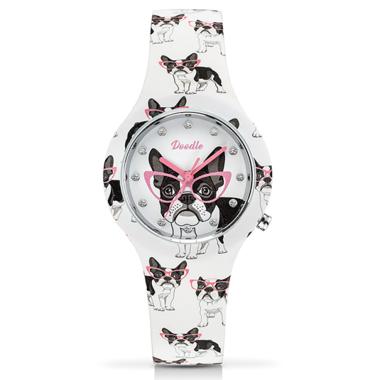 E-shop DOODLE dámske hodinky Cute French Bulldog hodinky DO35024
