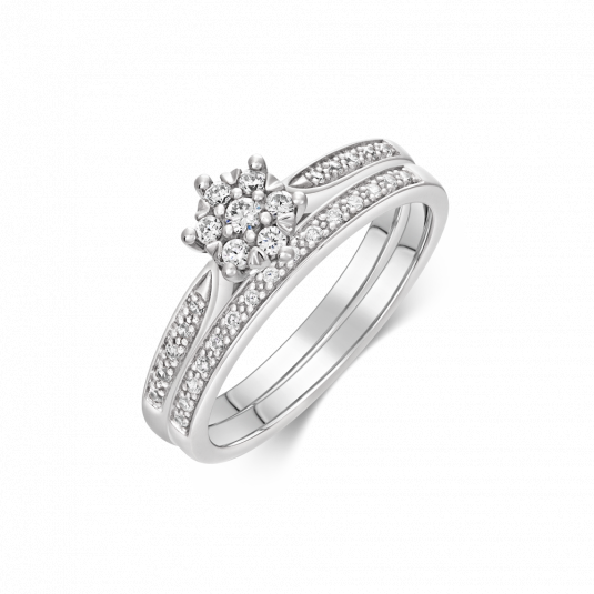 E-shop SOFIA zlatý zásnubný prsteň a eternity prsteň prsteň AUBFKW04G0P
