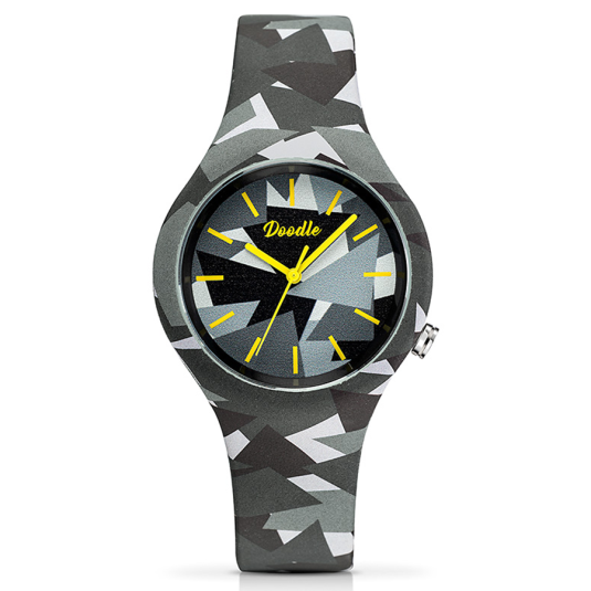 E-shop DOODLE unisex hodinky Grey Camo hodinky DO39019