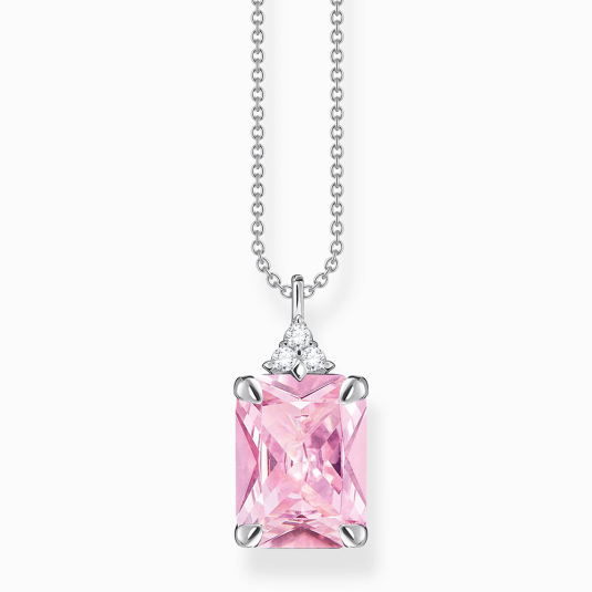 THOMAS SABO náhrdelník Pink and white stones KE2089-051-9