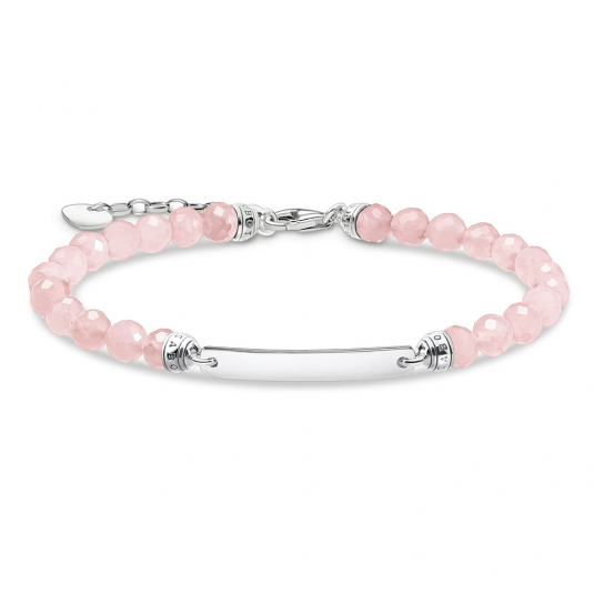 THOMAS SABO strieborný náramok Pink pearls silver A2042-637-9-L19V