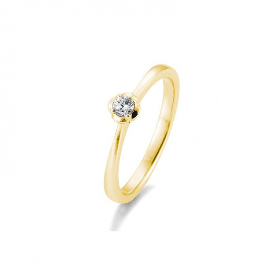 SOFIA DIAMONDS prsteň zo žltého zlata s diamantom 0,10 ct BE41/05951-Y